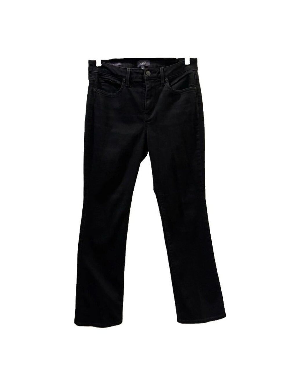 NYDJ Black Denim Bootcut Jeans 6P Petite Lift Tuck Stretch 5-Pocket western